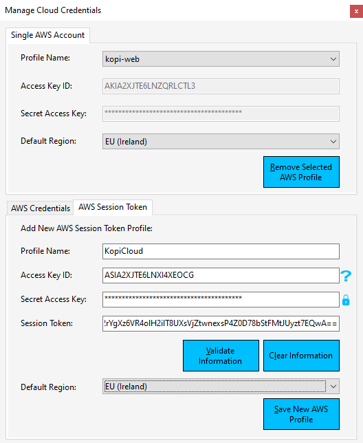 AWS Session Tokens Authentication